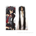 Black 110cm Vocaloid Zatsune Miku Cosplay Wig